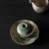 Handmade Soda Glaze Ceramic Wild Green Ash 100ml Gaiwan3 Handmade Soda Glaze Ceramic Wild Green Ash 100ml Gaiwan