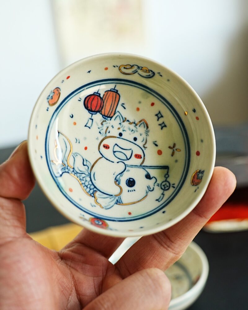 Handmade Hand-painted Clay Baby Horse 80ml Puerh Tea Cup – Preorder Ship in 7 Days