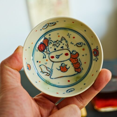 Handmade Hand-painted Clay Baby Horse 80ml Puerh Tea Cup – Preorder Ship in 7 Days