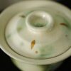 Handmade Hand-painted Ceramic Jadeite Gold Splashes 100ml Gaiwan