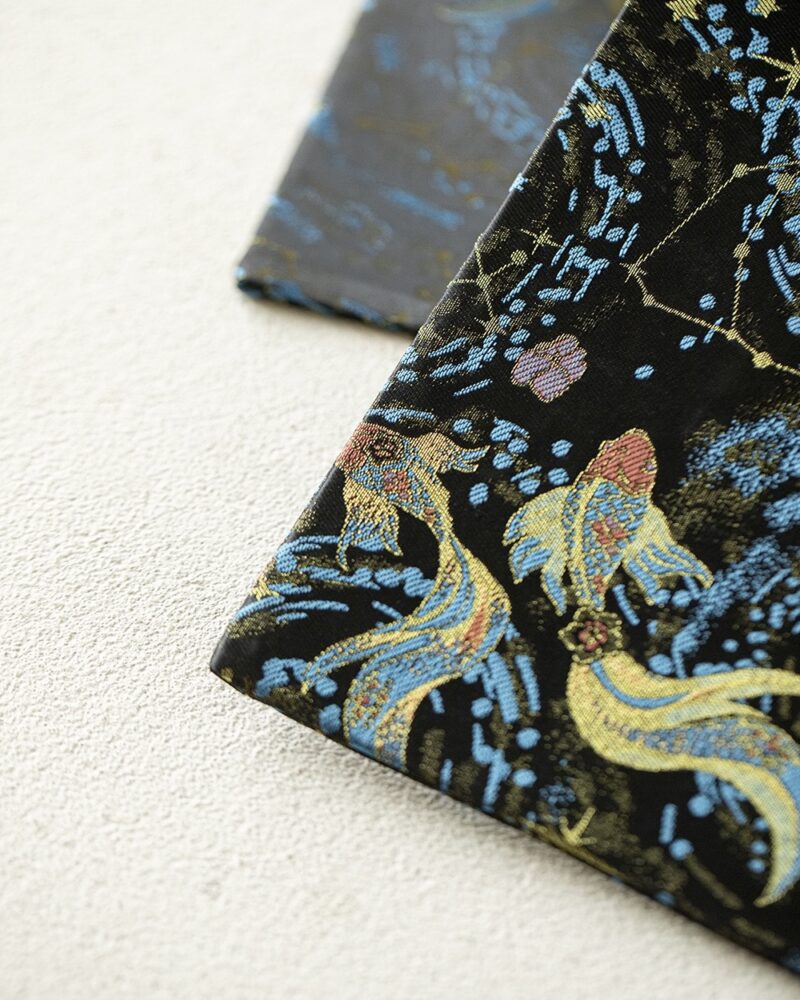 Chinese Style Brocade Fabric Reversible Double-Sided Tea Mat
