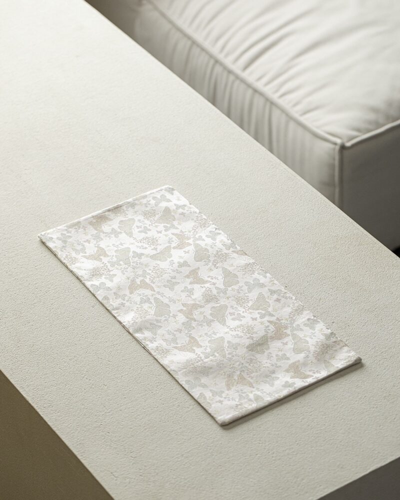 Chinese Style Brocade Fabric Reversible Double-Sided Tea Mat