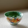 Chinese Style Turquoise Glaze Porcelain Flaming Koi 120ml Gaiwan