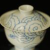 Hand-painted Qinghua Ceramic Lion 140ml Gaiwan
