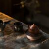Fully Handmade Clay Painting Tian Qing Ni Tang Horse Tea Cup Set