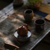 Fully Handmade Clay Painting Tian Qing Ni Tang Horse Tea Cup Set