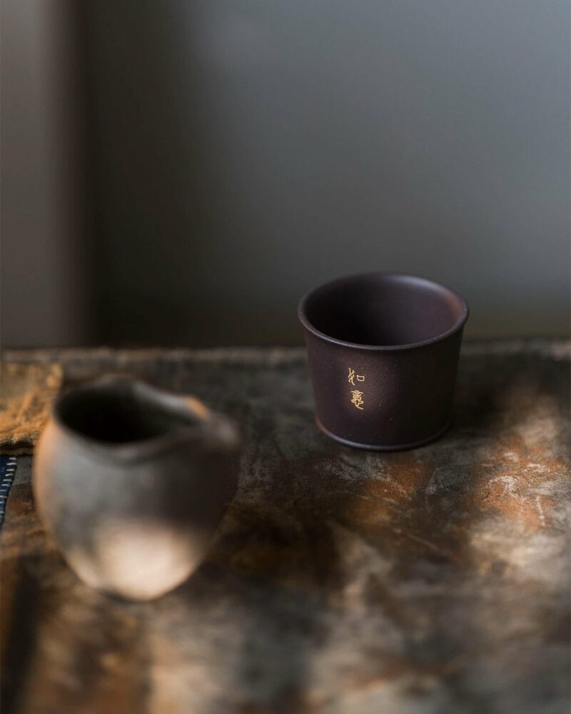 Fully Handmade Clay Painting Tian Qing Ni Tang Horse Tea Cup Set