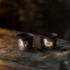 Fully Handmade Clay Painting Tian Qing Ni Tang Horse Tea Cup Set