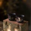 Fully Handmade Clay Painting Tian Qing Ni Tang Horse Tea Cup Set