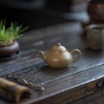 Half Handmade Qing Duanni With Hong Ni Particles Pear Shape 150ml Yixing Teapot