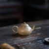 Half Handmade Qing Duanni With Hong Ni Particles Pear Shape 150ml Yixing Teapot