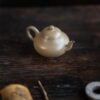 Half Handmade Qing Duanni With Hong Ni Particles Pear Shape 150ml Yixing Teapot
