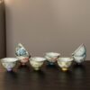 Hand-painted Ceramic Flowers 100ml Host Cup