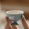 Hand-painted Creative Design Ceramic Puppy Story 120ml Gaiwan