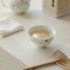 Hand-painted White Porcelain Polka Dot 160ml Chinese Teapot (6) Hand-painted White Porcelain Polka Dot 160ml Chinese Teapot