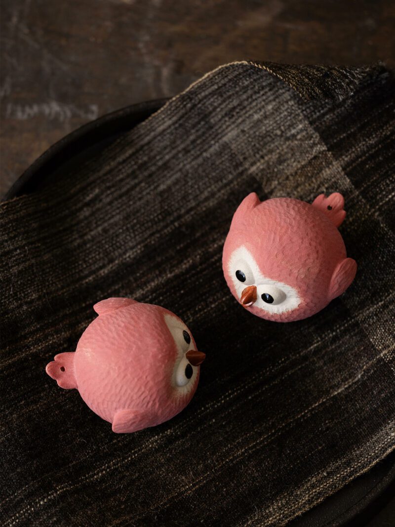Handmade Creative Design Zisha Yixing Clay Round Little Bird Tea Pet