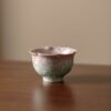 Handmade Flower Rim Gradient Glaze Ceramic Crystal 100ml Host Tea Cup