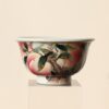 Handmade Hand-painted Fen Cai Ceramic Six Longevity Peaches 120ml Host Cup