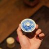 Handmade Hand-painted Qinghua Ceramic Chinese Dragon 50ml Gaiwan Pre Order Ship in 20 Days
