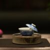Handmade Hand-painted Qinghua Ceramic Chinese Dragon 50ml Gaiwan Pre Order Ship in 20 Days
