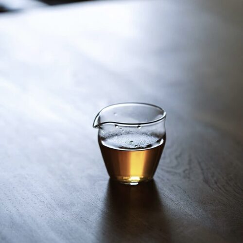 Simple Chic Zen Style Glass Narrow Mouth 140ml Fair Cup Gong Dao Bei