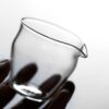 Simple Chic Zen Style Glass Narrow Mouth 140ml Fair Cup Gong Dao Bei