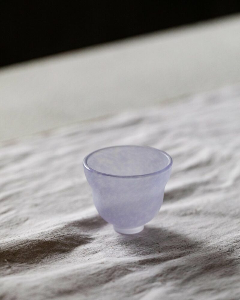 Frosted Mist Glass Gourd Shape 70ml Tea Cup