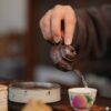 Half-Handmade-Gilt-Painting-Zini-Hexagonal-Rong-Tian-50ml-Yixing-Teapot9 Half Handmade Gilt Painting Zini Hexagonal Rong Tian 50ml Yixing Teapot
