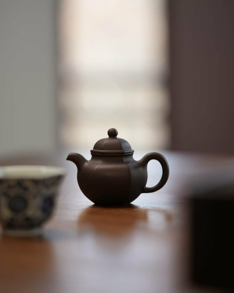 Half Handmade Hexagonal Zini Duo Qiu 50ml Yixing Teapot