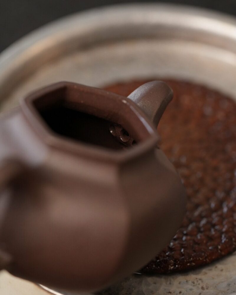 Half Handmade Hexagonal Zini Duo Qiu 50ml Yixing Teapot