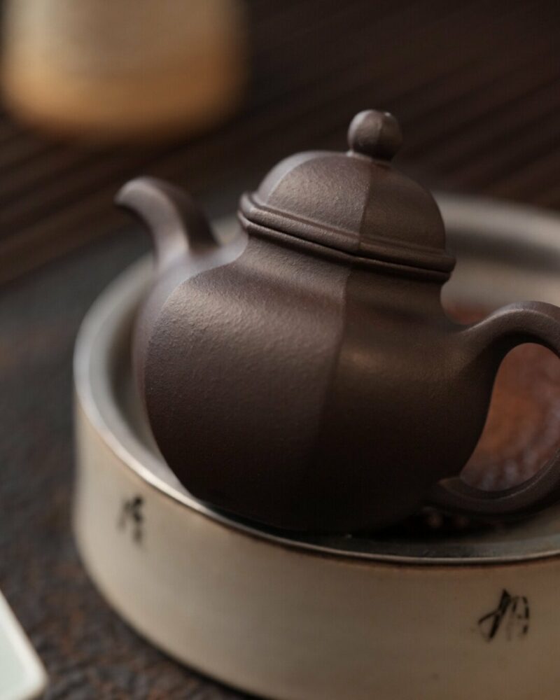 Half Handmade Hexagonal Zini Duo Qiu 50ml Yixing Teapot