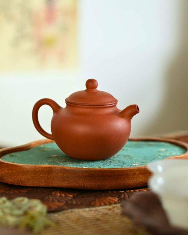 Half Handmade Hong Pi Long Duo Qiu 120ml Yixing Teapot