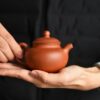 Half Handmade Hong Pi Long Duo Qiu 120ml Yixing Teapot