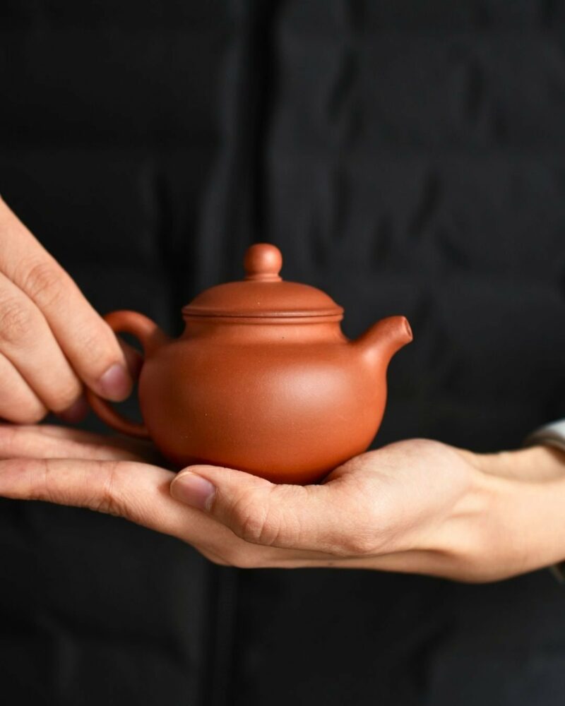 Half Handmade Hong Pi Long Duo Qiu 120ml Yixing Teapot