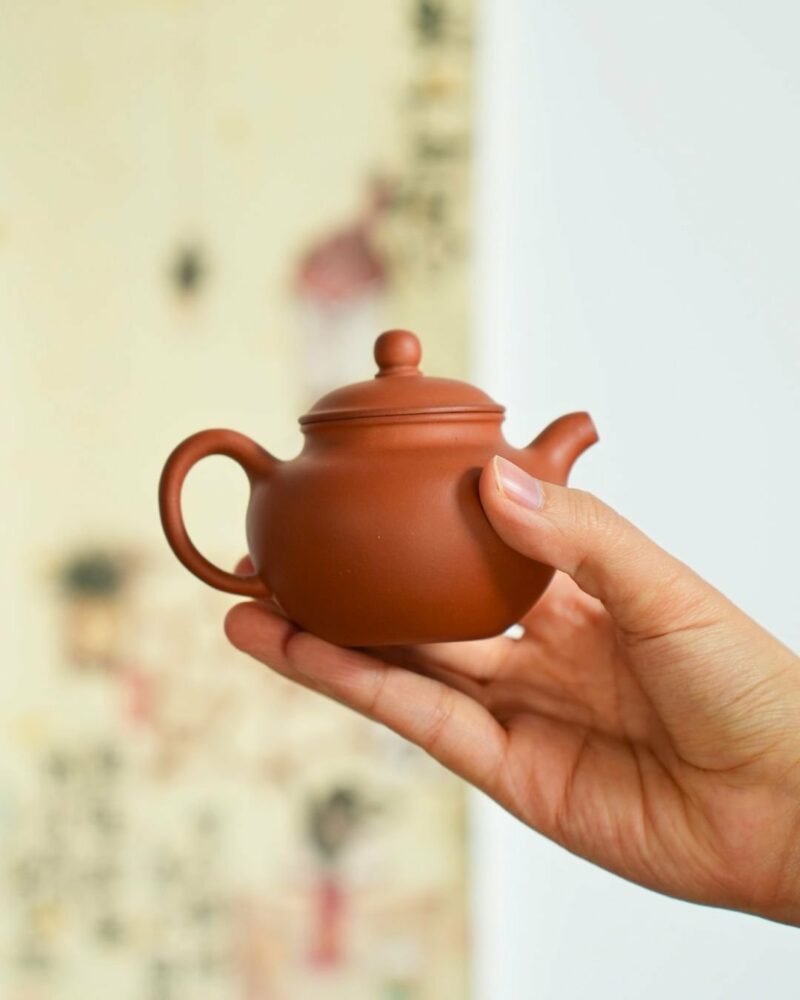 Half Handmade Hong Pi Long Duo Qiu 120ml Yixing Teapot