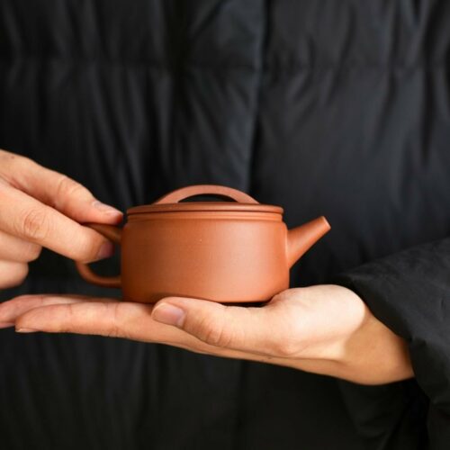 Half Handmade Hong Pi Long Han Wa 120ml Yixing Teapot