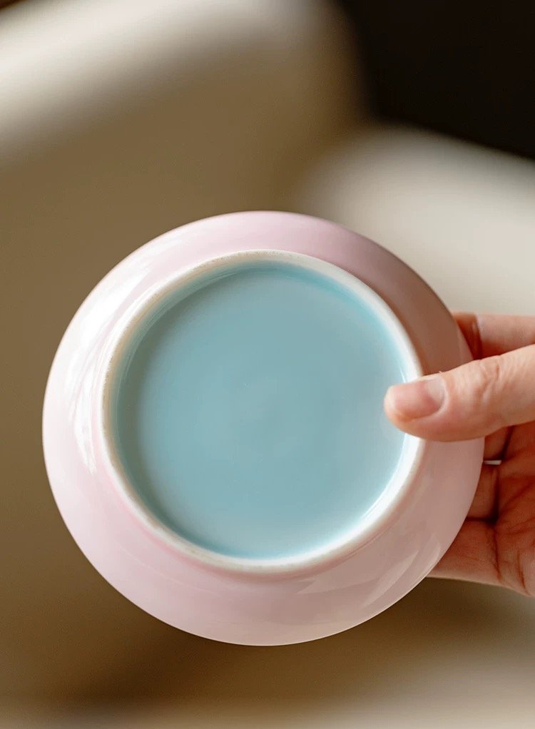 Hand-painted Gilt Silver and Gold Glaze Ceramic Moon Rabbit 110ml Gaiwan