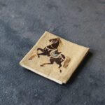 Handmade Embroidered Fabric Horse Year Tea Towel