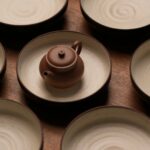 Handmade Powder Glaze Ceramic 14cm Diameter Tea Boat