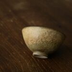 Handmade Sand Yellow Glaze Ceramic Chicken Heart 100ml Host Cup