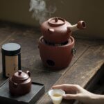 Chaozhou Style Chaozhou Red Clay Vintage Charcoal Stove and Kettle