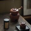 Chaozhou Style Chaozhou Red Clay Vintage Charcoal Stove and Kettle