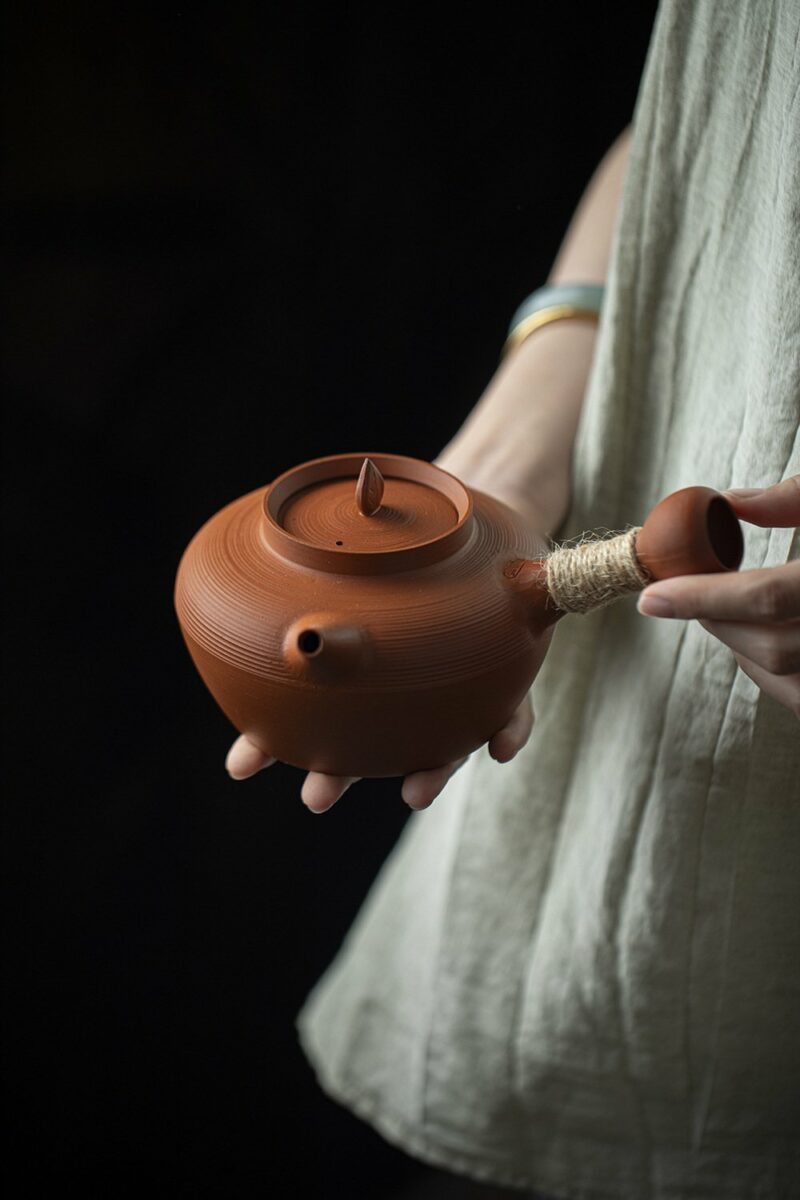 Chaozhou Style Chaozhou Red Clay Vintage Charcoal Stove and Kettle