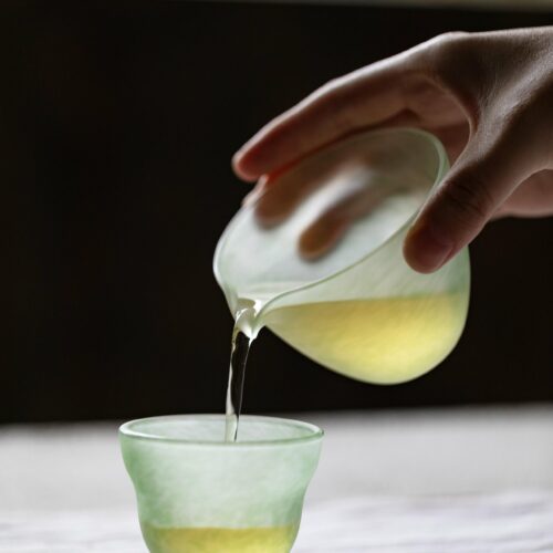 Elegant Minimalist Glass Frost Mist 150ml Fair Cup Gong Dao Bei