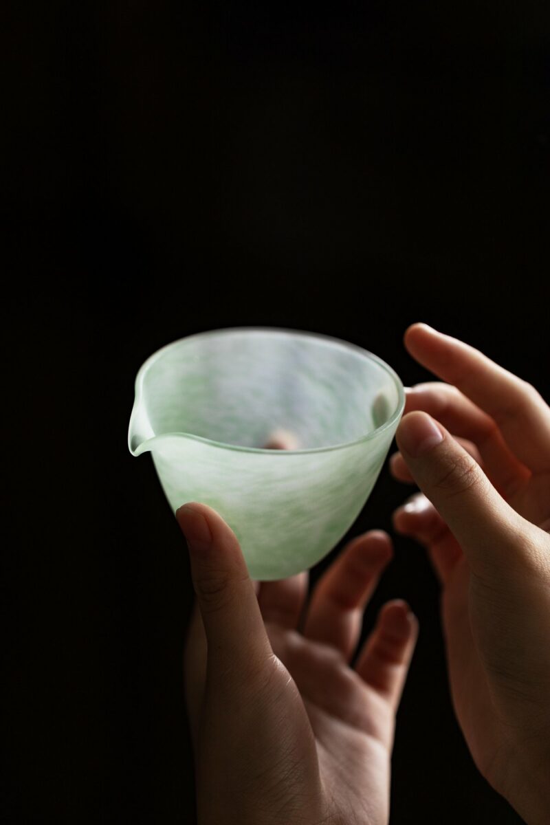 Elegant Minimalist Glass Frost Mist 150ml Fair Cup Gong Dao Bei