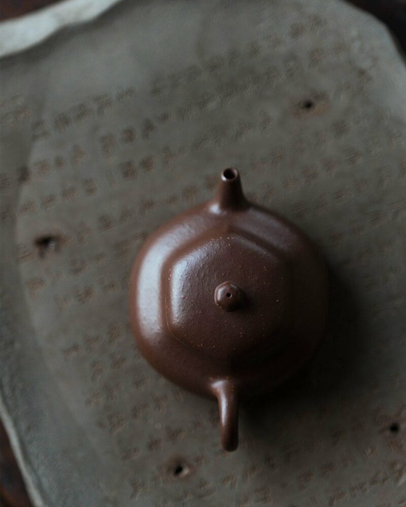 Fully-Handmade-Zini-Hexagonal-Jing-Le-120ml-Yixing-Teapot1 Fully Handmade Zini Hexagonal Jing Le 120ml Yixing Teapot