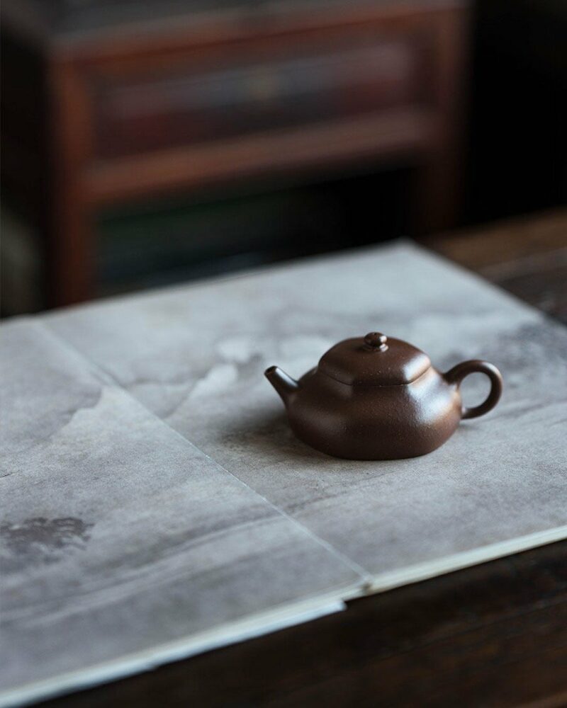 Fully-Handmade-Zini-Hexagonal-Jing-Le-120ml-Yixing-Teapot7 Fully Handmade Zini Hexagonal Jing Le 120ml Yixing Teapot