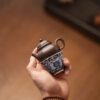 Half-Handmade-Mini-Zini-Hexagonal-Rong-Tian-50ml-Yixing-Teapot2 Half Handmade Mini Zini Hexagonal Rong Tian 50ml Yixing Teapot