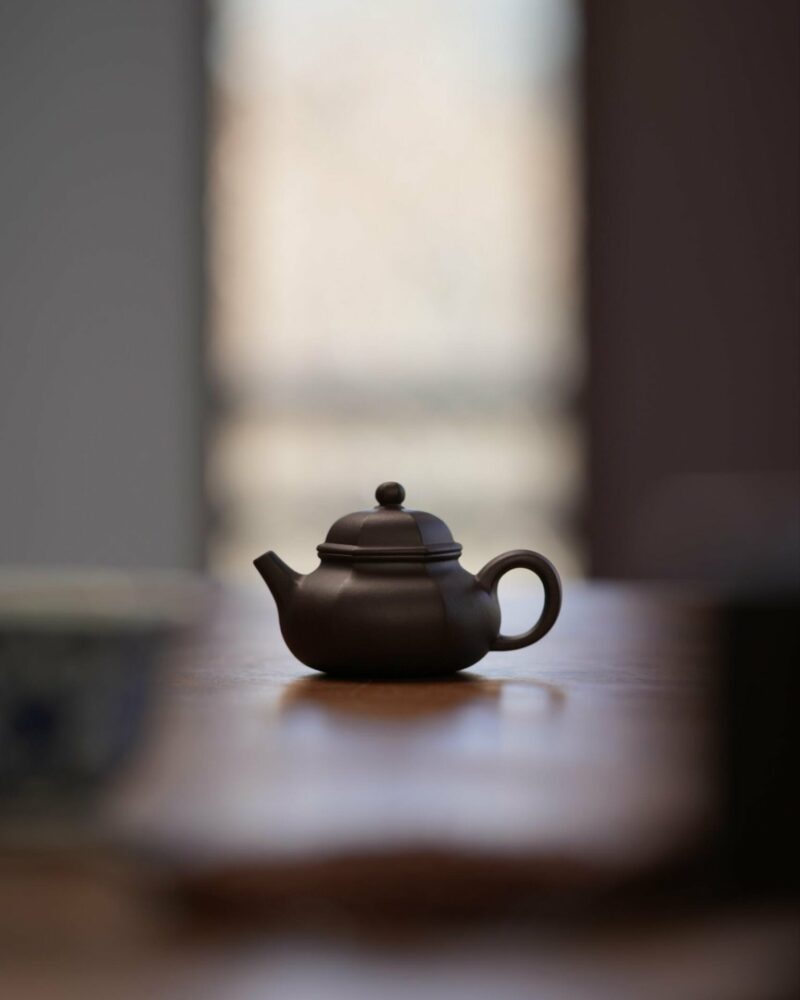 Half-Handmade-Mini-Zini-Hexagonal-Rong-Tian-50ml-Yixing-Teapot5 Half Handmade Mini Zini Hexagonal Rong Tian 50ml Yixing Teapot