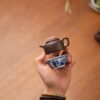 Half-Handmade-Mini-Zini-Niu-Gai-Lian-Zi-50ml-Yixing-Teapot3 Half Handmade Mini Zini Niu Gai Lian Zi 50ml Yixing Teapot
